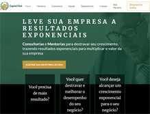 Tablet Screenshot of capitalvital.com
